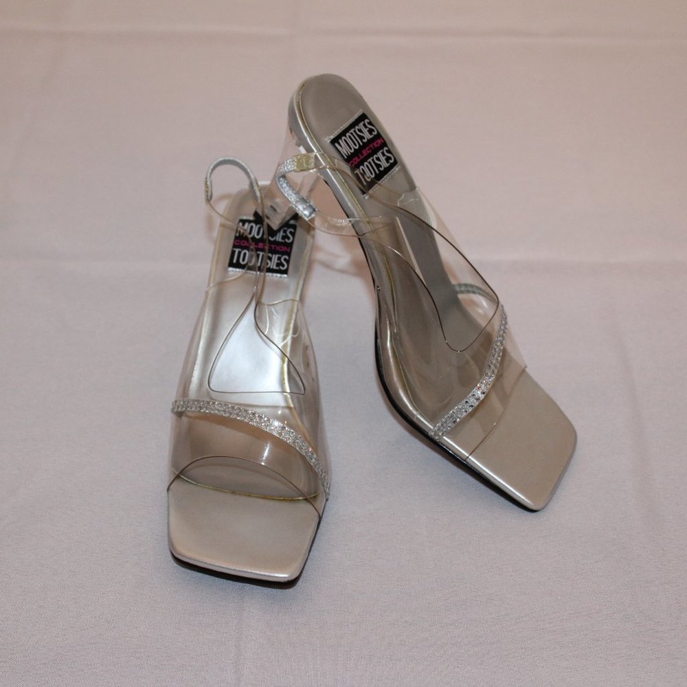 Mootsies Tootsies Womens Bedazzle Sling Back Sandals Size 8.5M